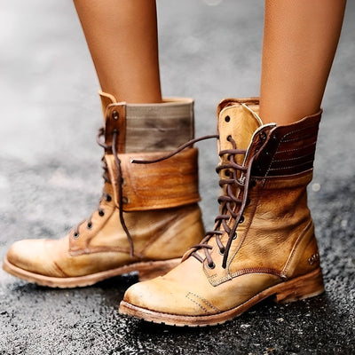 Sabine | Retro Vintage Schnürstiefel