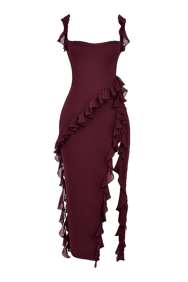 Fiorella | Maxikleid mit Rüschen