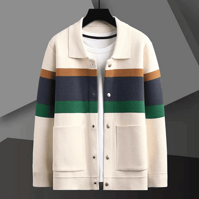 Gustav | Jacquard-Strickjacke