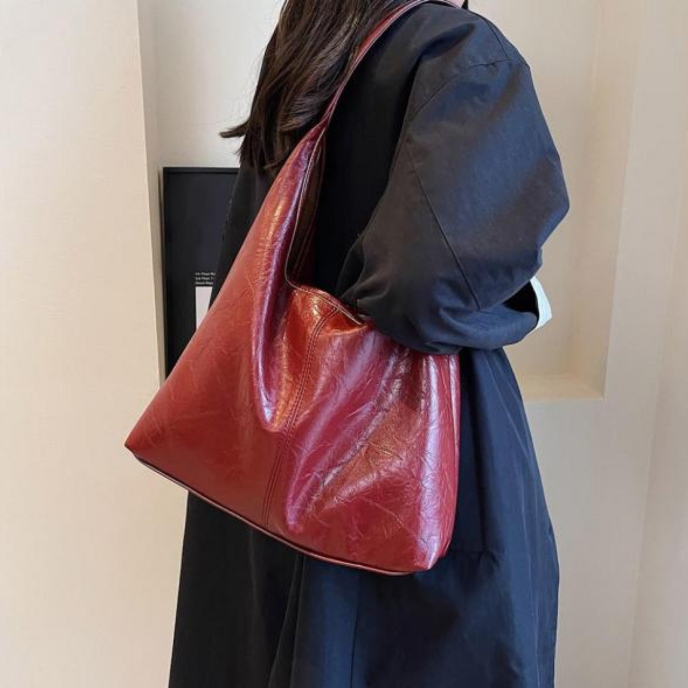 Mathilda | Tote aus Leder im Used-Look