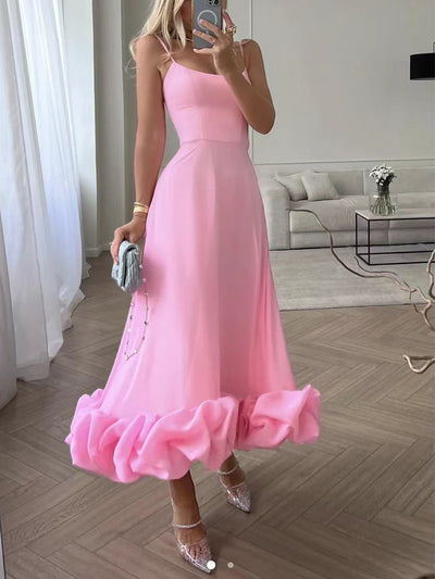 Sabine | Boho Modisch Midikleid