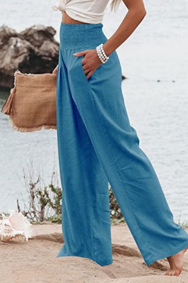 Stella | Hochtaillierte Palazzo-Hose