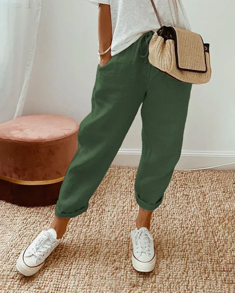 Karin | Elegante Leichte Sommerhose Damen - Luftige Sommerhosen für Stil und Komfort