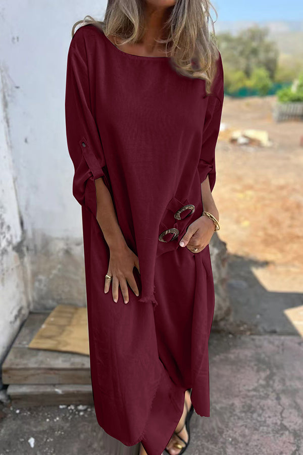 Silke | Mühelos Fließendes Kleid