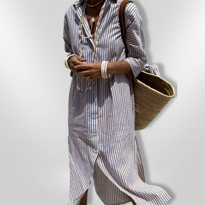 Doreen | Gestreiftes Hemdkleid