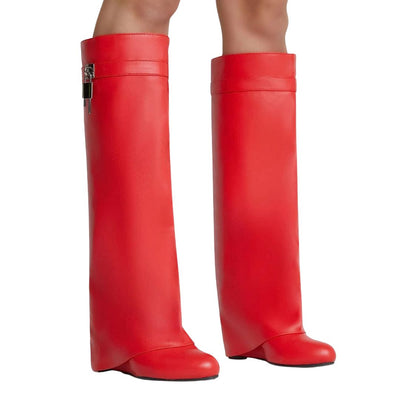 Rike | Haifischschnallen-Stiefel aus Leder