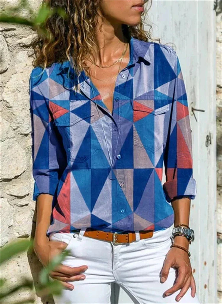Anja | Elegante Bluse aus Hochwertiger Baumwolle für Festliche Anlässe