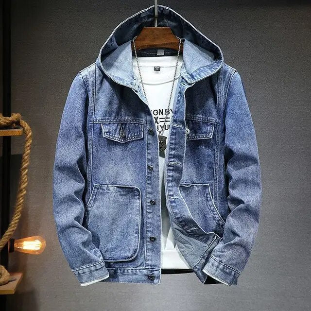 Tristan | Denim-Jacke mit Kapuze