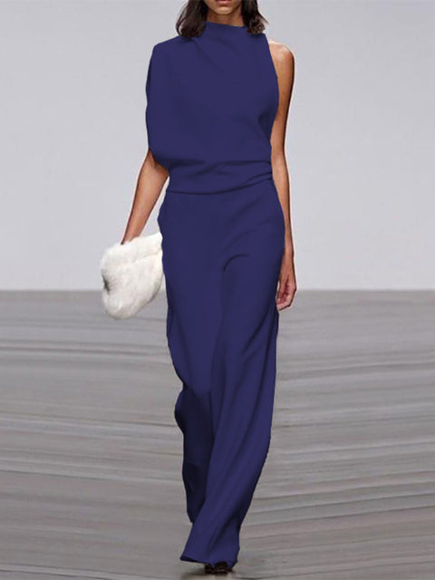 Viola | Jumpsuit Mit Rundhalsausschnitt