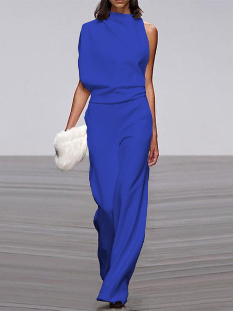 Viola | Jumpsuit Mit Rundhalsausschnitt