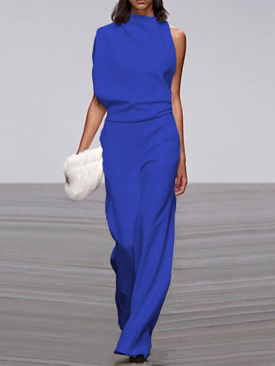 Viola | Jumpsuit Mit Rundhalsausschnitt
