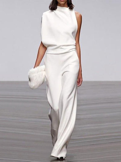 Viola | Jumpsuit Mit Rundhalsausschnitt