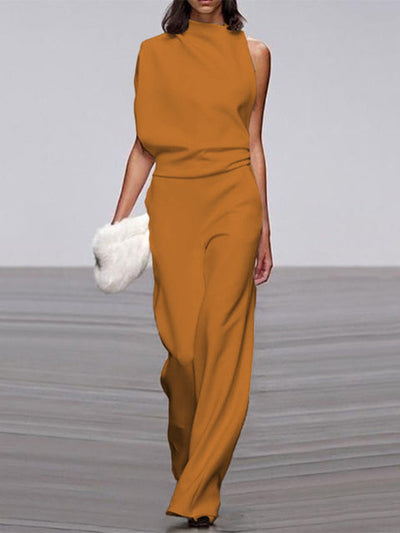 Viola | Jumpsuit Mit Rundhalsausschnitt