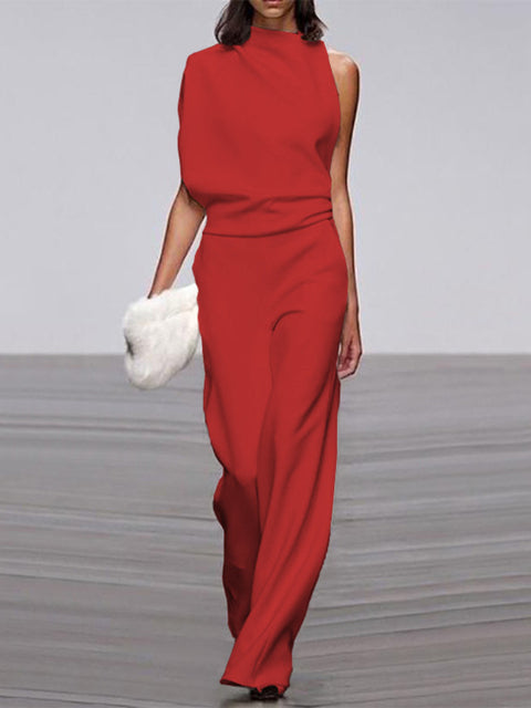 Viola | Jumpsuit Mit Rundhalsausschnitt