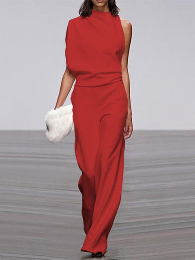Viola | Jumpsuit Mit Rundhalsausschnitt
