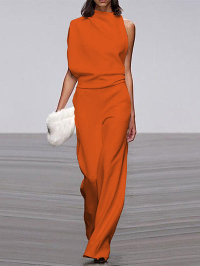 Viola | Jumpsuit Mit Rundhalsausschnitt