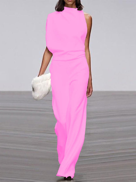 Viola | Jumpsuit Mit Rundhalsausschnitt