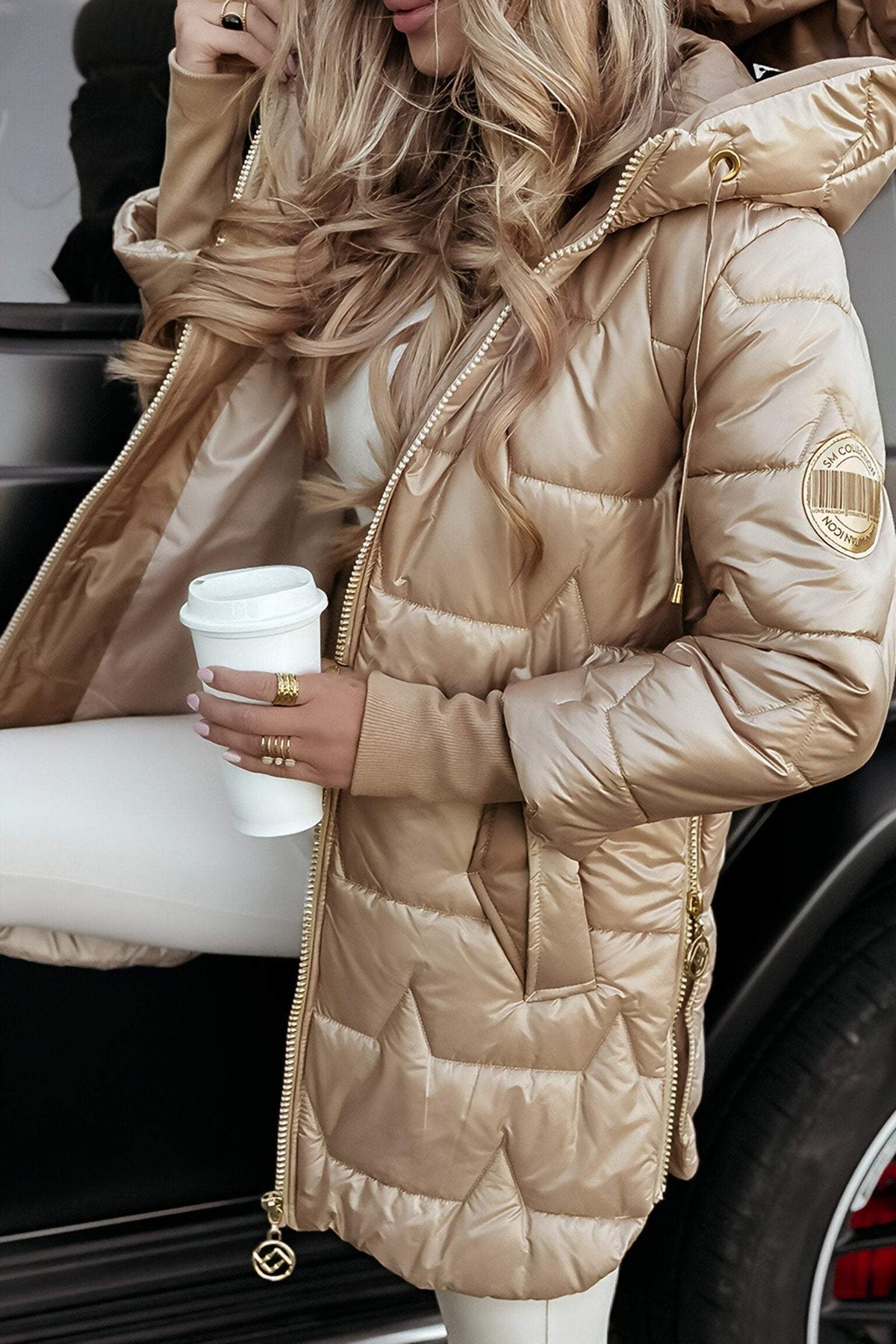 Friederike | Casual Winterjacke mit Kapuze