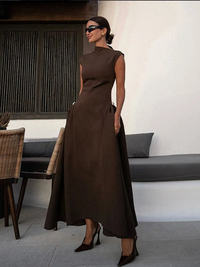 Luna | Maxikleid Langarm Festlich für Damen-1