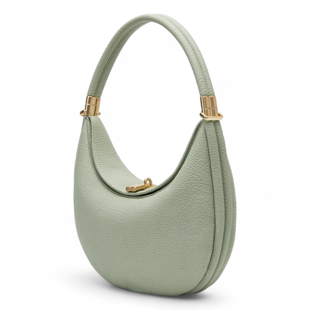 Luna | Ledertasche Damen aus Echtem Leder – Elegante Halbmondform in Onyx-5