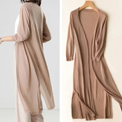 Renate | Leichte lange Strickjacke