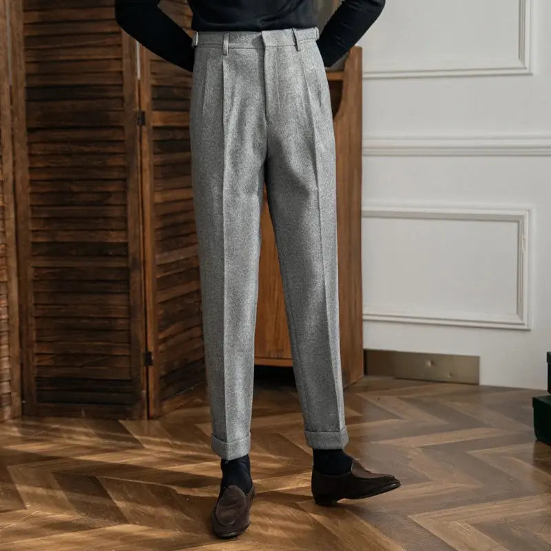 Steffen | Gerade Hose mit hoher Taille