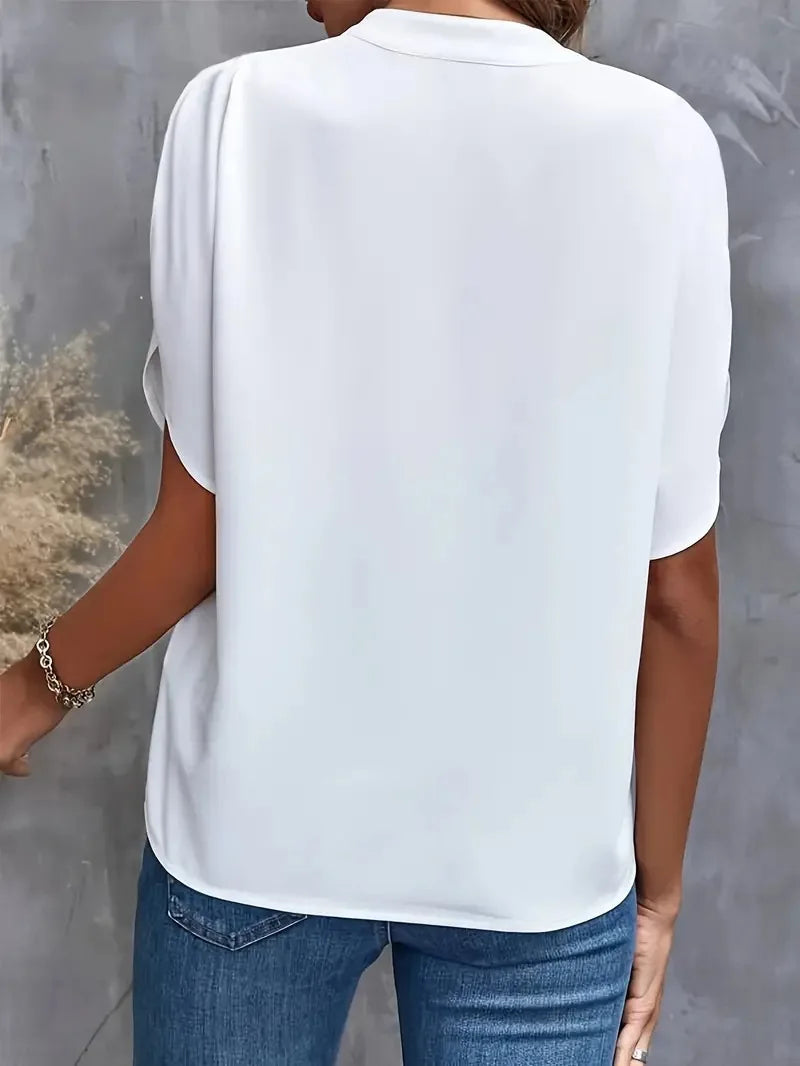 Tanja | Weiches und raffiniertes Shirt mit V-Ausschnitt