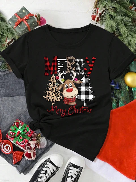 Viktoria | Weihnachten T-Shirt mit kurzen Ärmeln