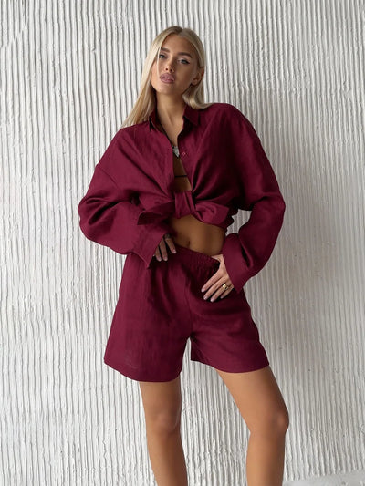 Variant image for Bella | Zweiteiler Hose und Oberteil Sommer Set-4