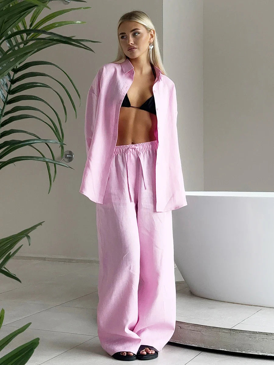 Bella | Zweiteiler Hose und Oberteil Sommer Set-4