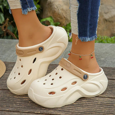 Klobige Clogs | Plateau Sandalen Damen für den Sommer-1