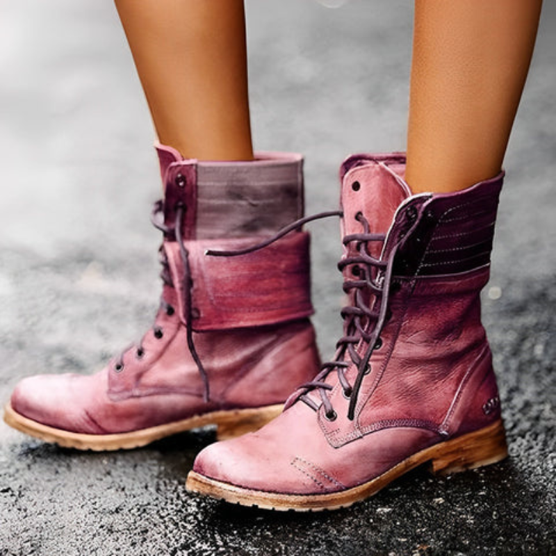 Sabine | Retro Vintage Schnürstiefel
