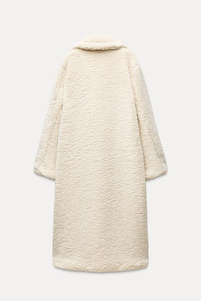 Marlene | Komfortabler langer Winter-Teddymantel