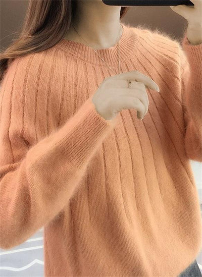 Ella | Flauschiger Pullover aus Kaschmirstrick
