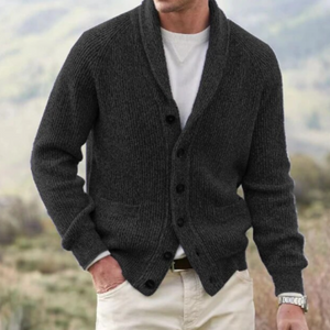 Gabriel | Vintage Strickjacke mit V-Ausschnitt