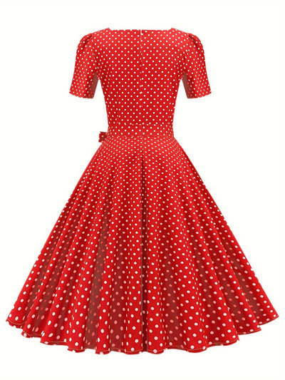 Annalena | Vintage-Kleid mit kurzen Ärmeln