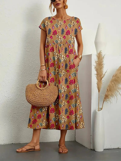 Violet Kleid Damen – 100% Baumwolle, Bequem und Elegant-5