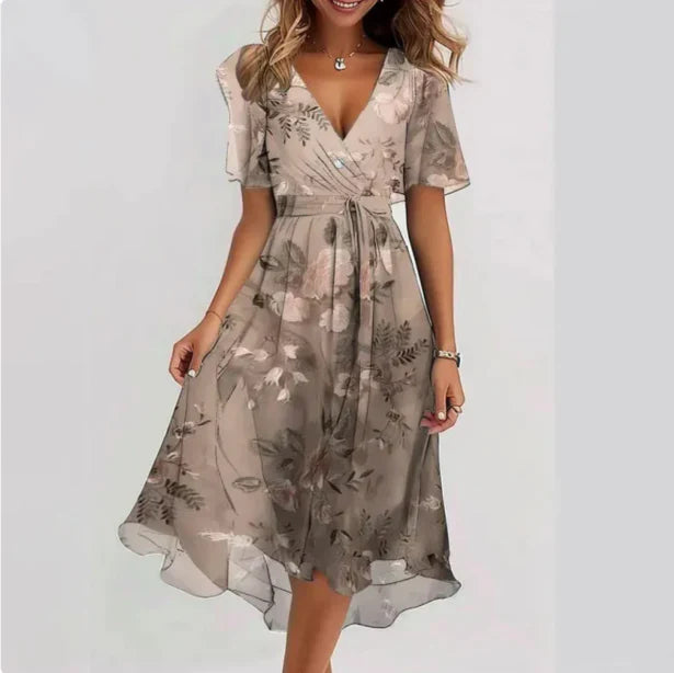 Nora | Kleid V-Ausschnitt, Elegante Silhouette für Abend- und Cocktailanlässe