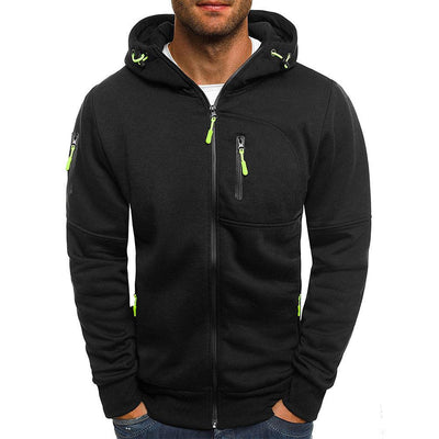 Gunnar | Zipper Strickjacke mit Kapuze