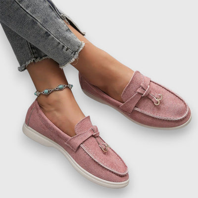 Sandra | Klassische Loafers aus Wildleder