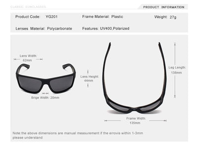 Jaxon | Sportsonnenbrille Polarisierte Linsen, UV400 Schutz, Kunststoff