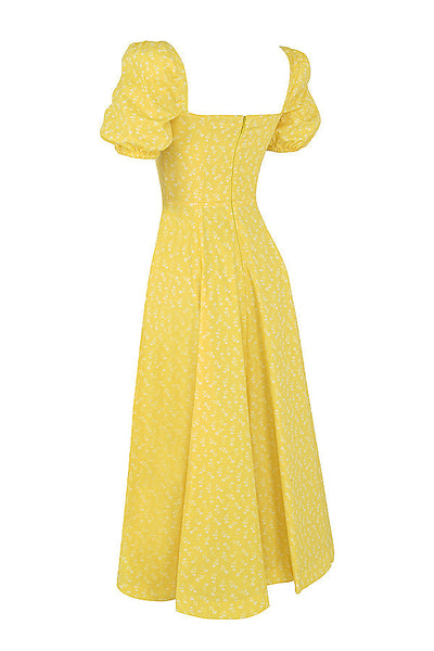 Birte | Midi jurk mit Blumen