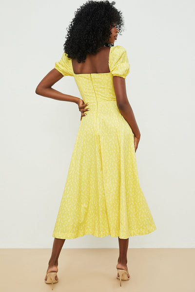 Birte | Midi jurk mit Blumen