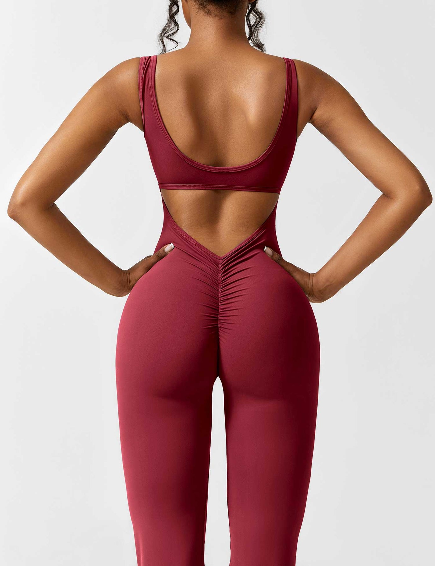 Luise | Ausgestellter Jumpsuit mit V-Rücken